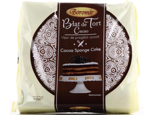 Boromir Blat de tort cu cacao 400g