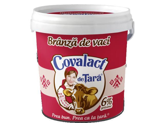 Branza De Vaci 6% Grasime 1Kg Covalact De Tara