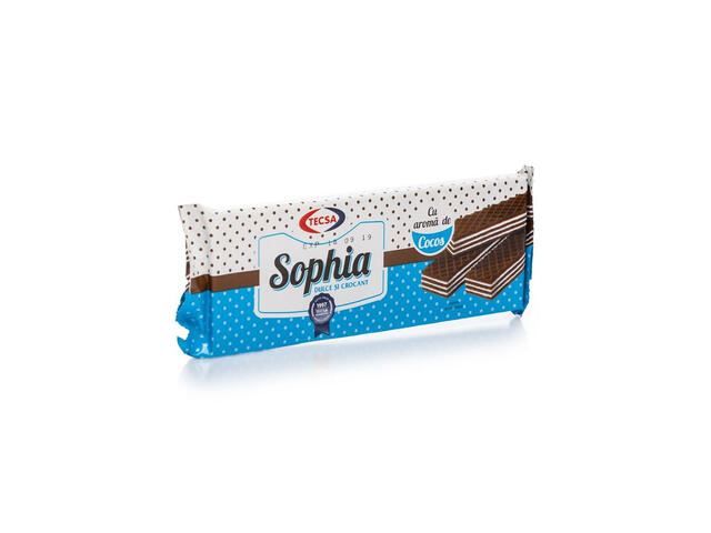 Napolitane Sophia cu crema cocos, 100 g