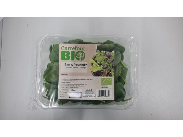 Baby Spanac BIO 100g, Carrefour la Piata
