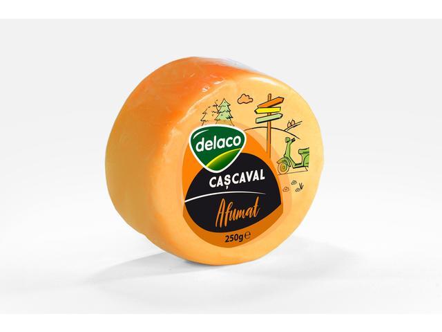 Delaco cascaval afumat 45% grasime 250 g