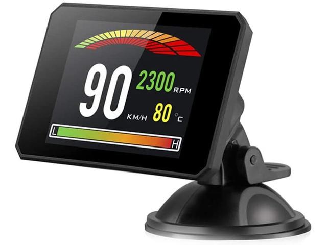 Aparat diagnosticare si afisaj informatii bord pe parbriz digital OBD2 de tip HUD, display pentru bord P16