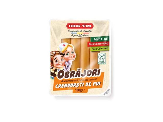 Crenvursti din Piept de Pui Obrajori Cris-Tim 130G