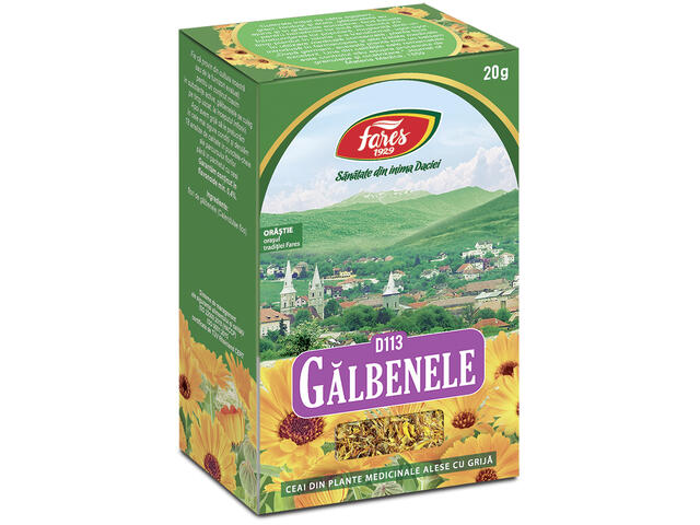 Ceai de Galbenele, flori Fares 20g, punga