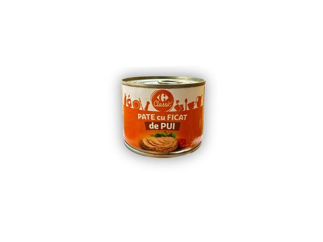 Pate Cu Ficat Pui 200G Carrefour Classic