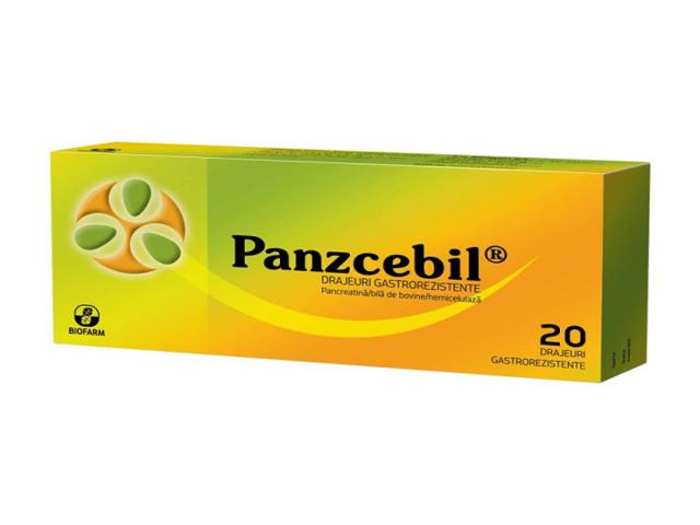 Panzcebil, 20 drajeuri, Biofarm