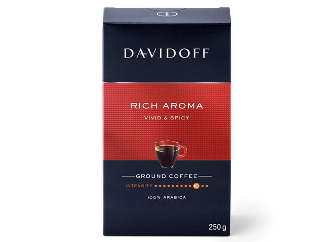 Davidoff Cafe Rich Aroma 250G, Cafea Prajita Si Macinata, Vidata