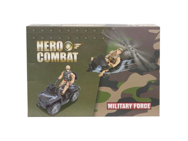 Set vehicul militar cu figurina, Hero Combat