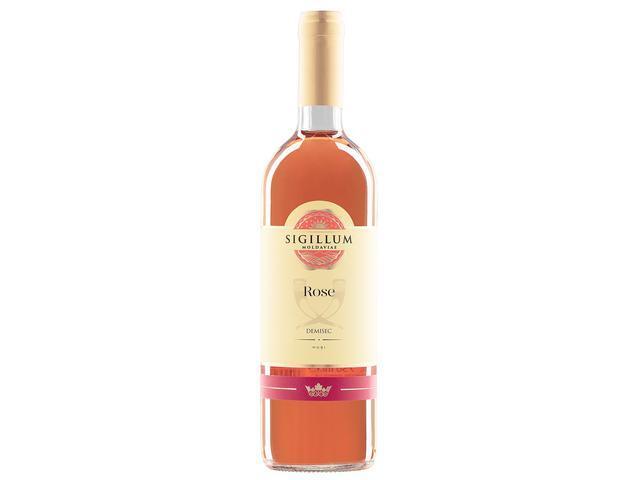 Vin rose demisec Sigillum Moldaviae, 0.75L