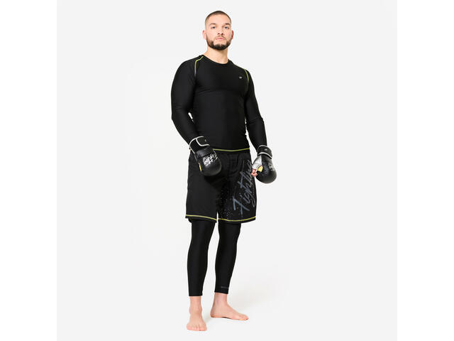 Bluză Rashguard pentru MMA și grappling Negru-Galben Bărbați - M