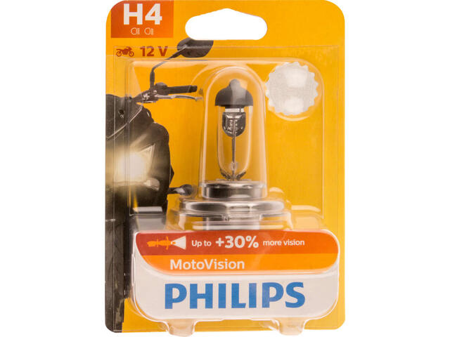 Philips Becuri moto H4 VISION +30% 12V