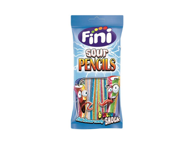 Bezele acrisoare Fini Sour Pencils, 80 g