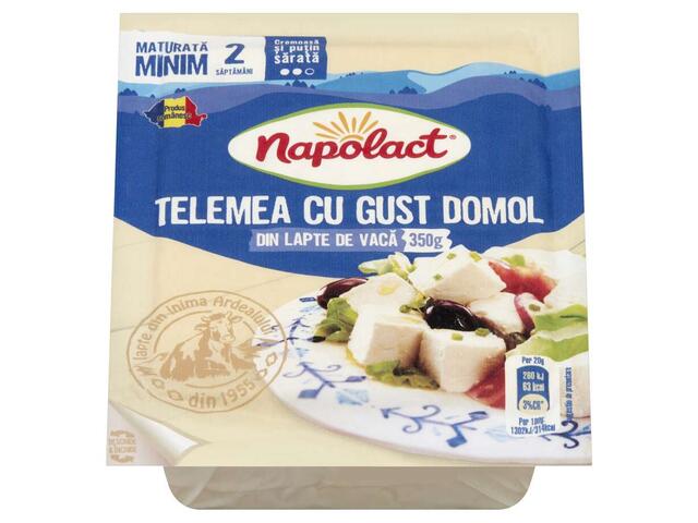 Napolact Telemea cu gust domol din lapte de vaca 50% 350g