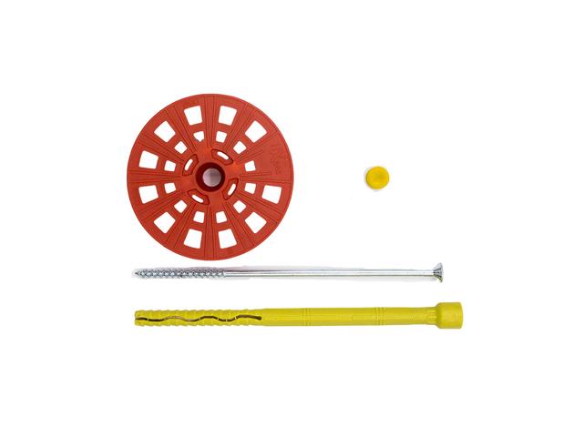 Diblu fixare placi termoizolante de vata minerala, diametru rozeta 90 mm, diametru tija 10 mm, lungime tija 160 mm, 50 buc/pachet