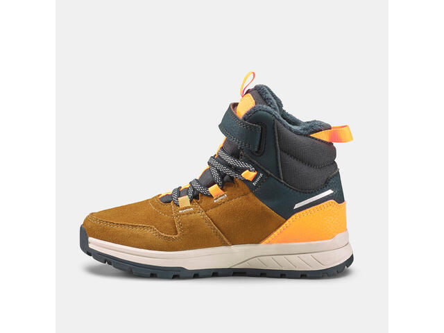 Ghete Piele Impermeabile Călduroase Drumeţie zăpadă SH500 24-34 Maro Copii - 25