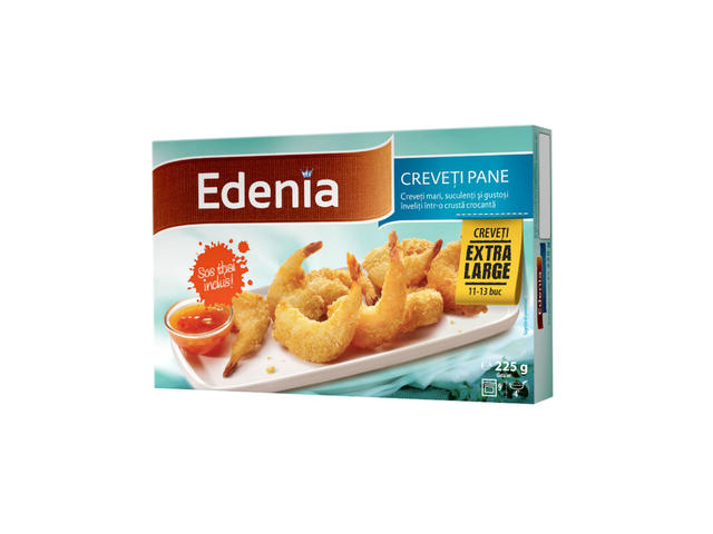 EDENIA CREVETI PANE 225GR