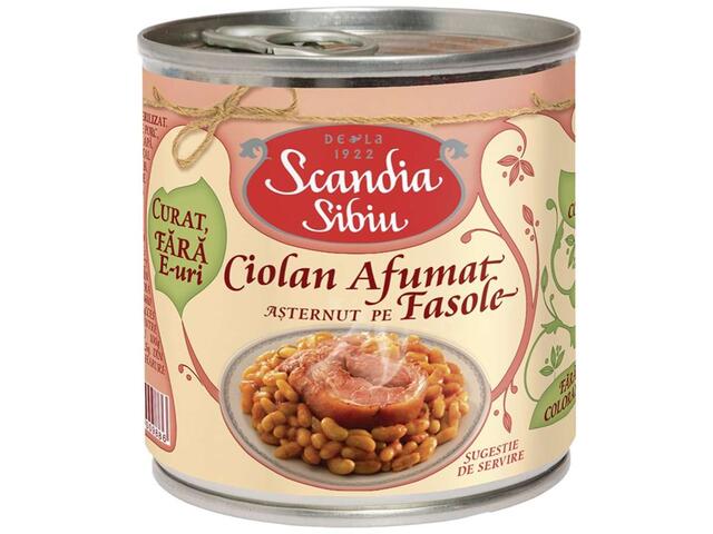 Scandia Sibiu ciolan afumat asternut pe fasole 400 g