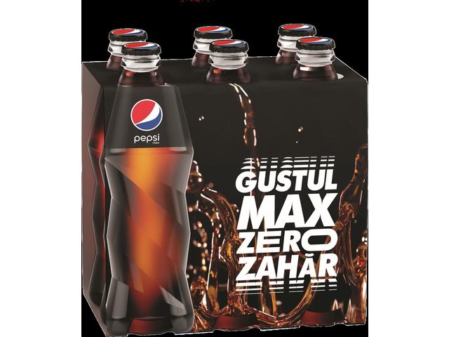 Pepsi Zero Zahar bautura racoritoare carbogazoasa 6x0.30L