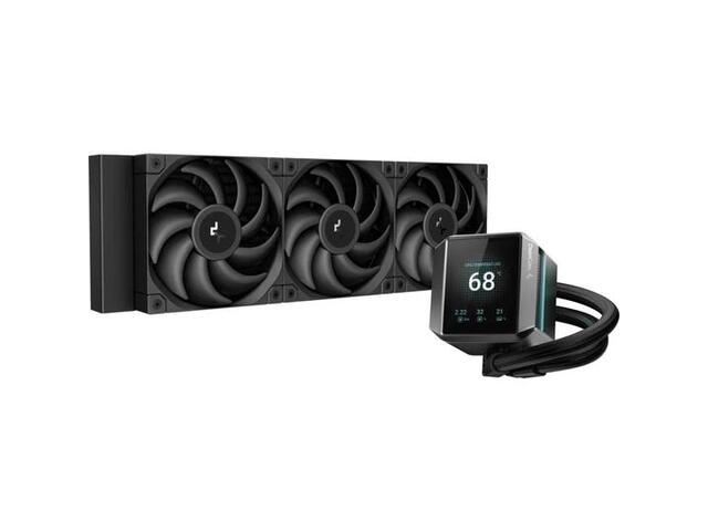 Cooler CPU DeepCool Mystique 360, 3x120 mm, 2150 rpm, Ecran LCD 2.8", PWM (Negru)