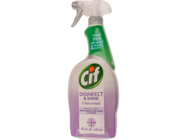 Cif Disinfect and Shine spray dezinfectant universal flori de camp 750 ml