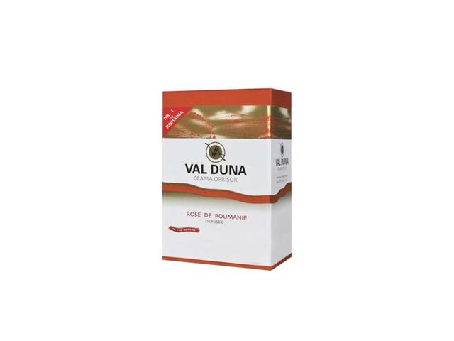 Val Duna Rose de Roumanie vin rose demisec 13% alcool 3 l