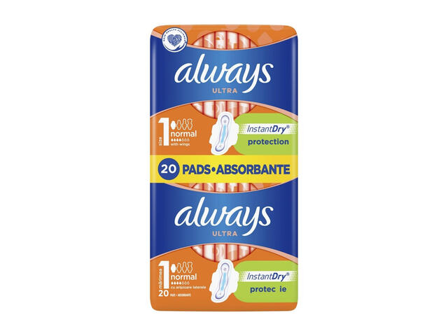 Absorbante Always Ultra Normal Plus Duo 20 bucati