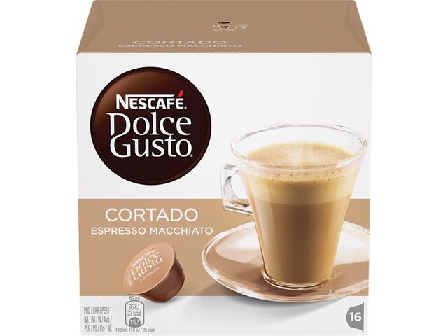 Nescafe Dolce Gusto Cortado Espresso Macchiato, Capsule Cafea, Cutie Cu 16 Capsule, 16 Bauturi, 100.8G