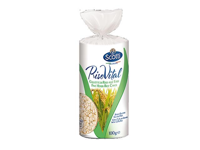 Rondele Riso Scotti cu orez si ierburi, fara gluten, 100 g