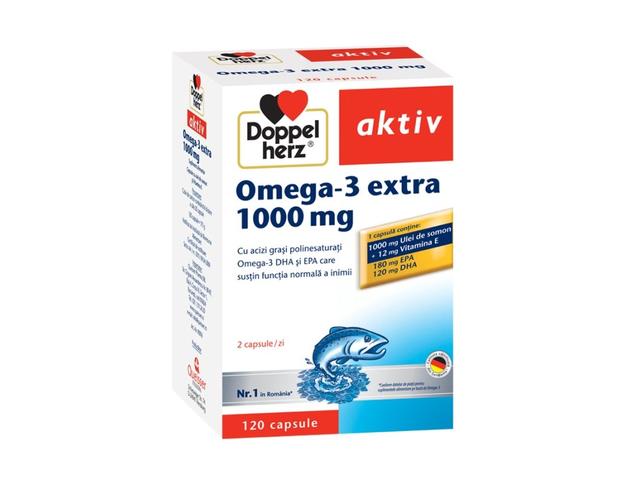 DOPPELHERZ AKTIV OMEGA-3 EXTRA 1000MG X 120CPS