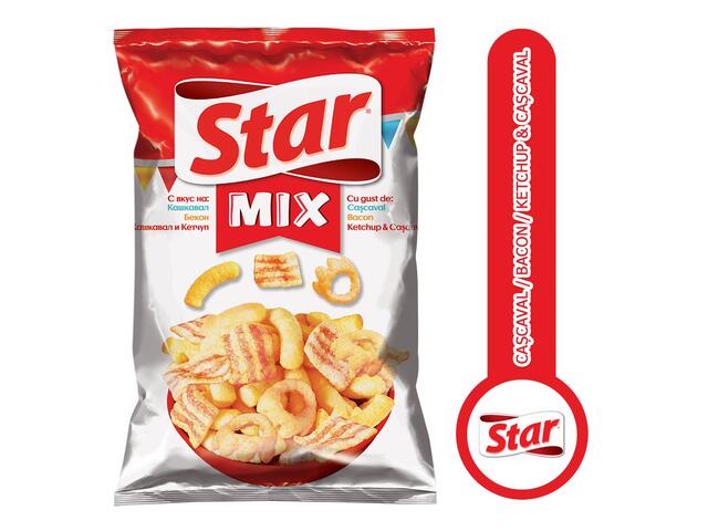 Star Mix cu gust de branza, bacon si ketchup, 90g