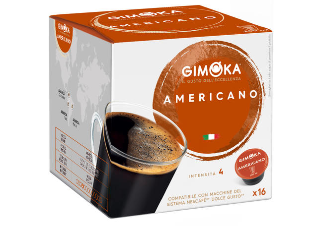 Capsule Gimoka Americano Compatibile Dolce Gusto