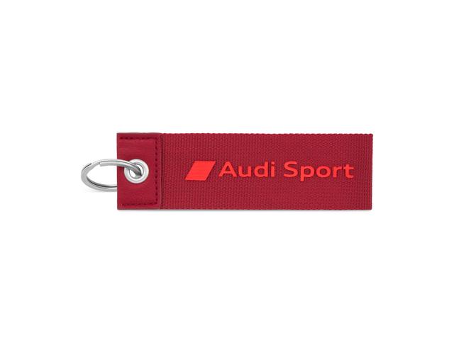 Breloc pentru chei Audi Sport, material textil, 3182000300, rosu, AUDI48