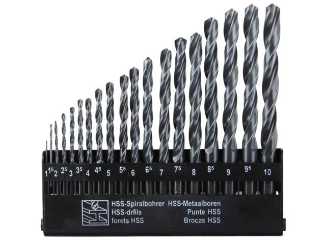 Set 19 burghie pentru metal HSS EvoTools, marimi 1-10 mm