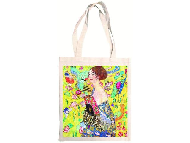 Sacosa din bumbac - Klimt - Dame a l'evantail