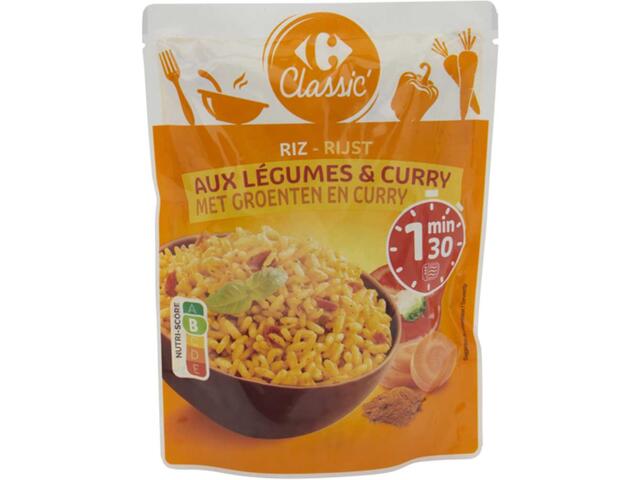Orez Cu Legume & Curry 250G Carrefour