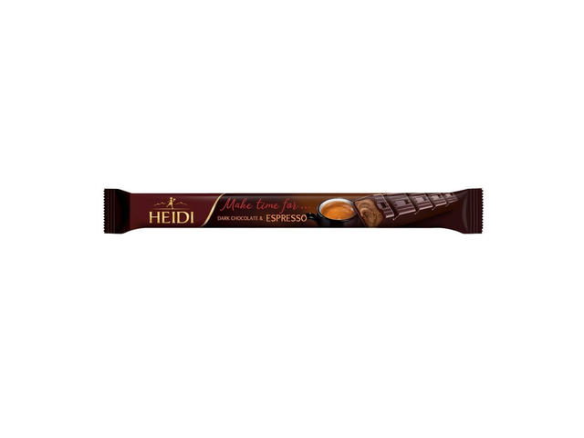 Baton de ciocolata amaruie cu umplutura de cafea Heidi, 37g