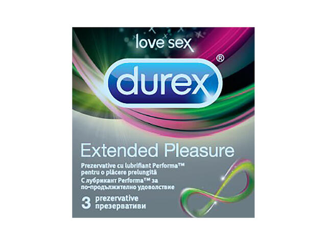 Prezervative Durex Extended Pleasure 3 bucati