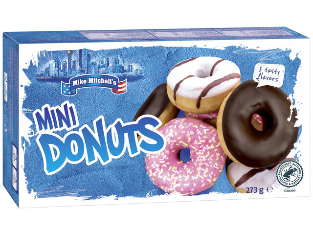 Mike Mitchell's Mini Donuts Gogoasa cu glazura congelat rapid 9 buc 273 g