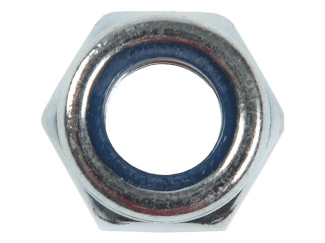 Piulita cu flansa autoblocabila, otel zincat, D: M8