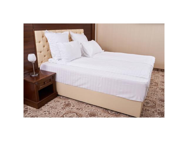 Lenjerie de pat, Meltem, 1 persoana, microfibra satinata, 3 piese, alb