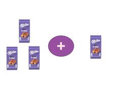 Milka Choco & Cake Prajitura cu ciocolata 35g, 4 la pret de 3