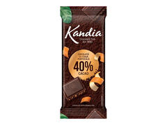 Ciocolata amaruie cu coaja portocala Kandia, 40% cacao, 80 g