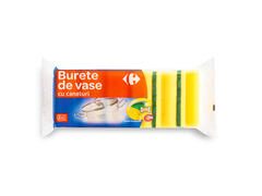 Burete vase galben cu caneluri Carrefour, 6 bucati