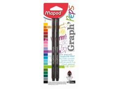 Fineliner Maped Graph'Peps 2 buc /set negru blister