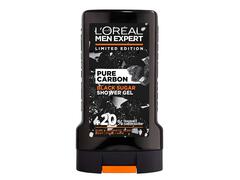 Gel De Dus L'Oréal Paris Men Expert Pure Carbon Cu Zahar Negru Pentru Barbati, Corp, Par, Fata Si Barba, Concentratie Ridicata De Parfum, 250 Ml