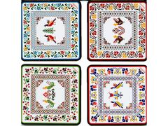 Set 4 suporturi pahare - Romania