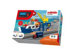 Kit de constructie Marklin Macara Portuara, cu vapor si camion, my world