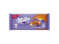 Ciocolata cu alune si caramel Milka, 90 g