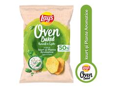 Lay's Baked rumeniti in cuptor, chipsuri din cartofi cu iaurt si ierburi aromatice, 105g