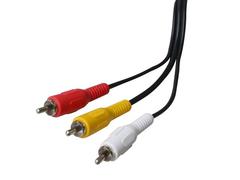 Cablu Poss PSVID02, 3 RCA - 3 RCA, 3 m, Negru